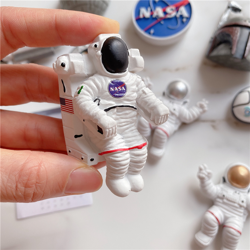 nasa宇宙空间站宇航员冰箱贴 星球地球航天飞机太空人立体磁力贴 爱