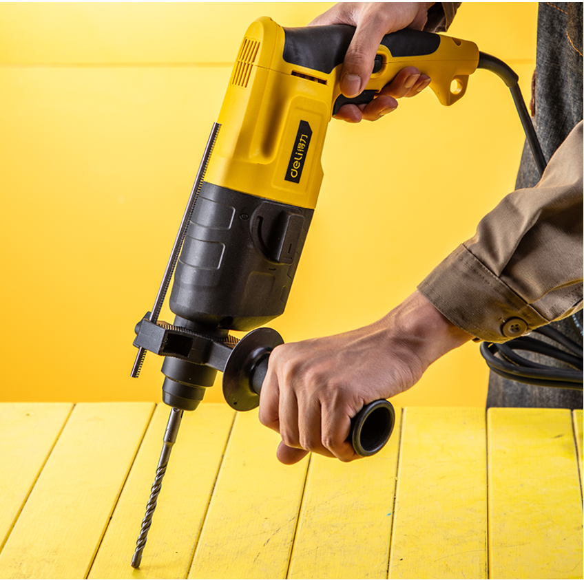 得力电锤电镐电钻多功能锤钻家两用工业大功率拆墙电锤