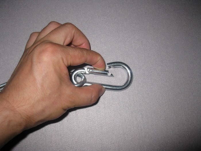 碳钢镀锌吊环秋千承重连接器登山弹簧锁扣吊床挂扣