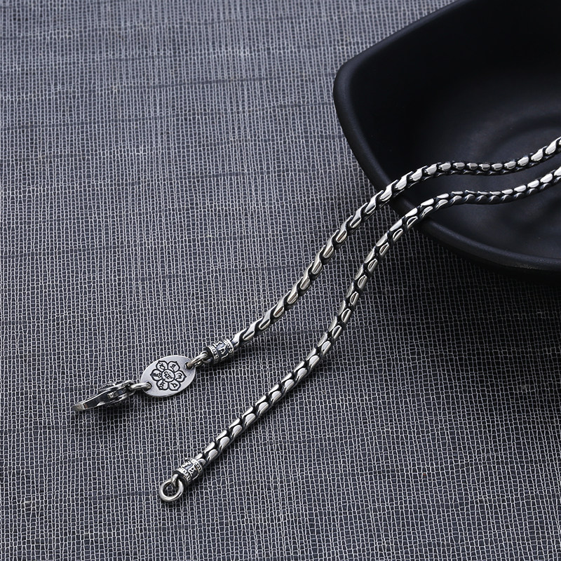 泰银男女骨链包杵仙金刚复古个性纯银s925项链项链