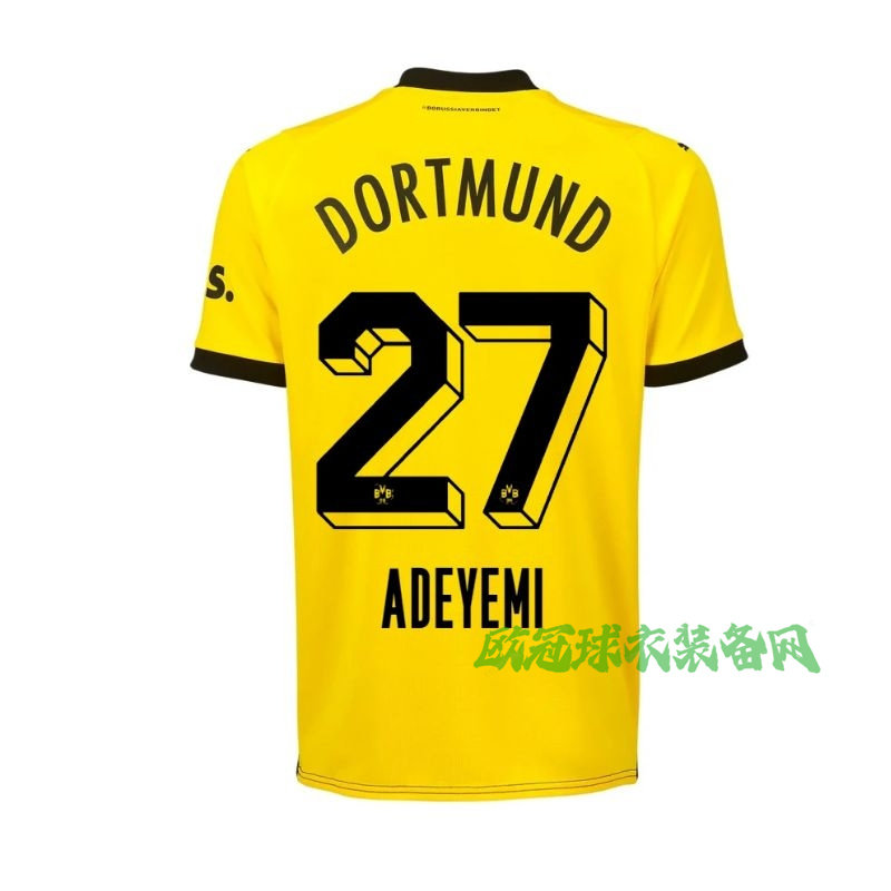 2324赛季欧冠多特蒙德球衣罗伊斯主场桑乔球迷版胡梅尔斯球员版