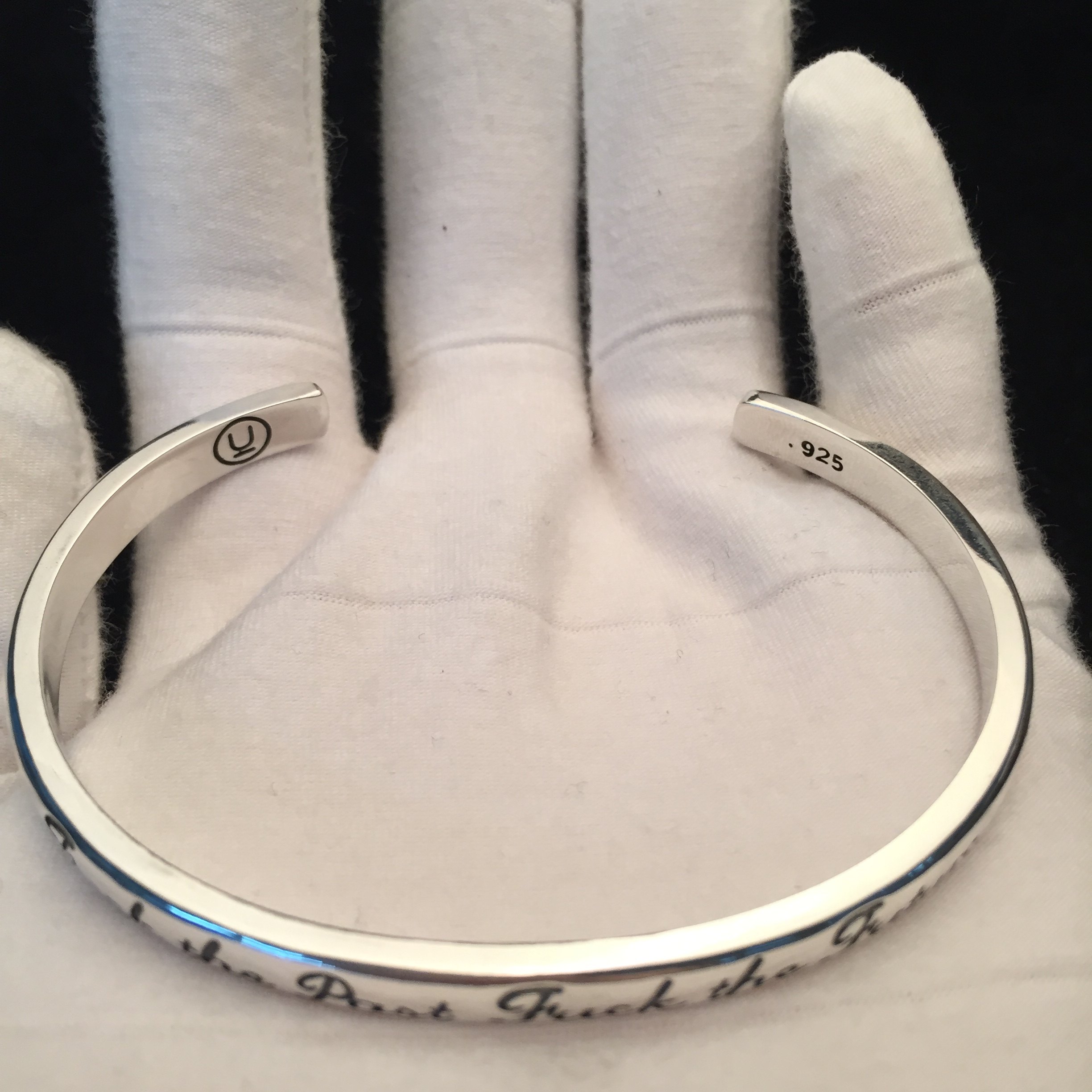 高桥盾undercover高桥吾郎风格手镯男潮情侣925纯银镯子女简约