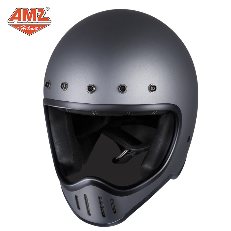 amz重机机车摩托车头盔男全覆式四季通用安全帽电动车头盔