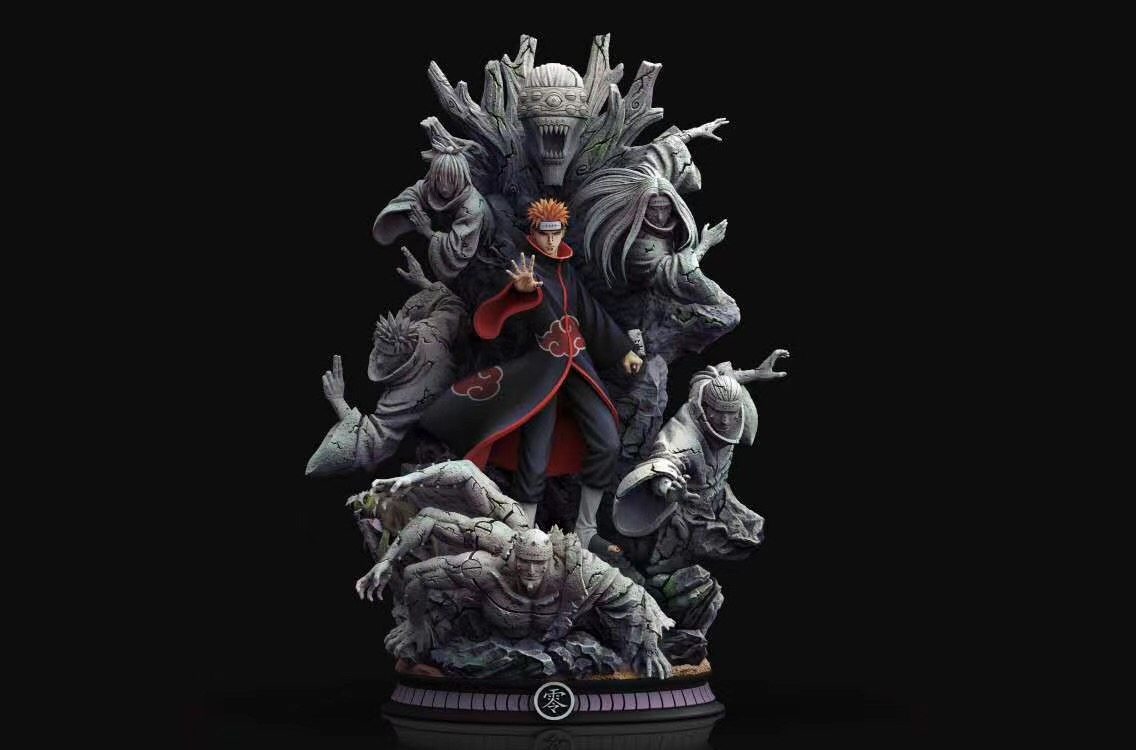 herobox定制cs佩恩组织手办日版火影雕像海贼手办