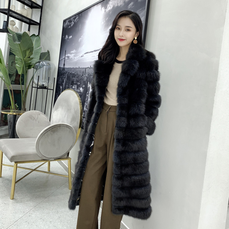 约定2018新款貂皮大衣女整中长进口水貂扫雪皮草