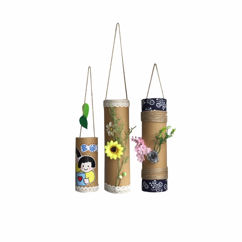 幼儿园环创纸筒挂饰大厅教室布置diy材料森系空中吊饰