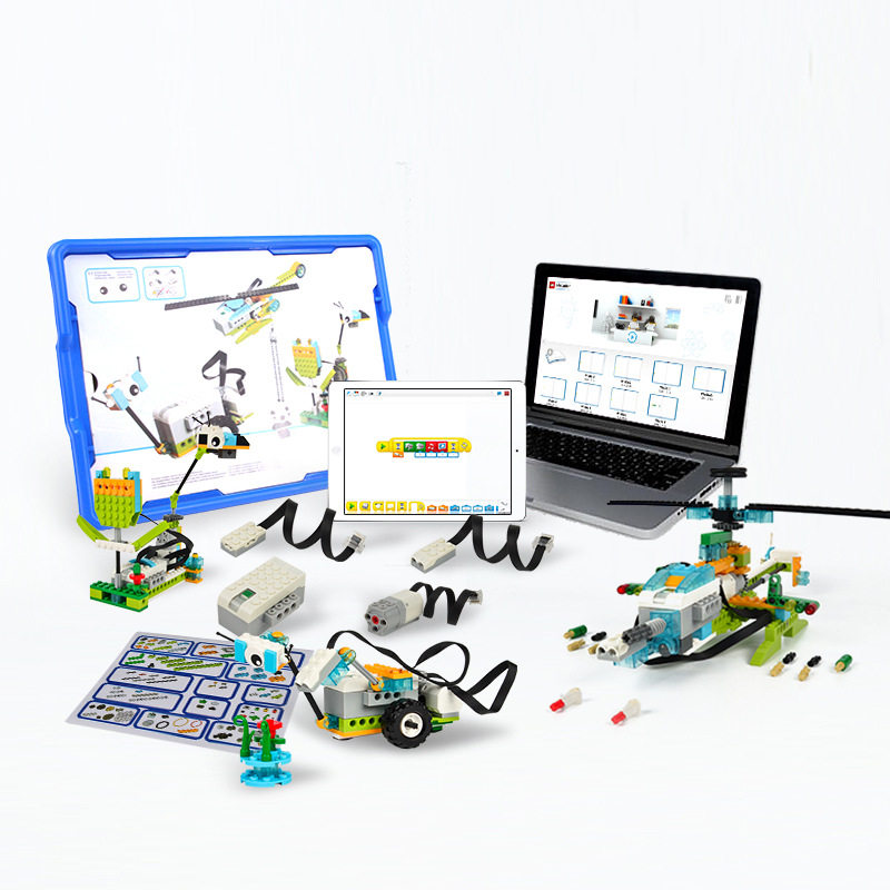 兼容乐高wedo2.0编程机器人45300小颗颗粒拼插中性积木塑料积木