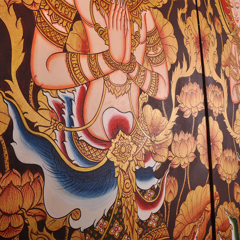 异丽泰式装饰画东南亚风格餐厅会所装饰装饰品品泰现代装饰画