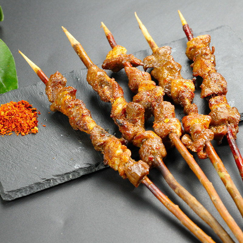 新疆柳枝羊肉串新鲜烧烤串串食材20串羊肉串