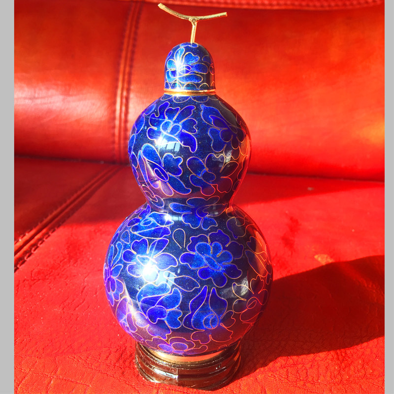 景泰蓝葫芦北京特色手工艺品摆件外事礼物商务礼品铜胎掐丝珐琅