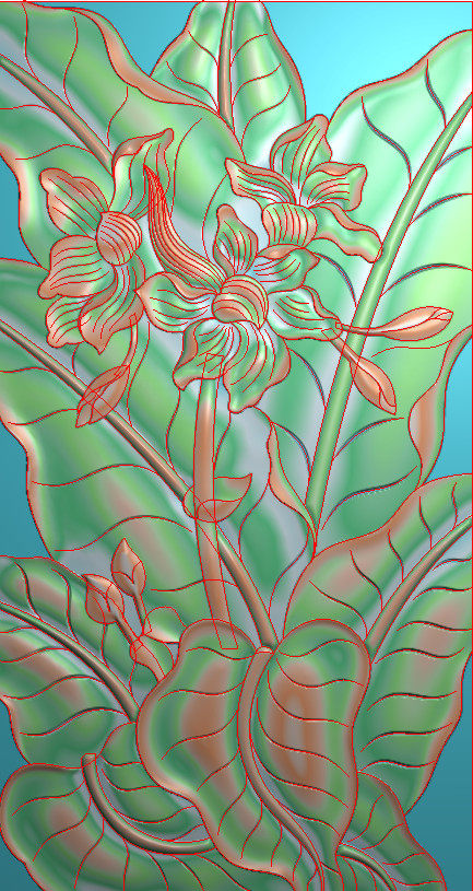 芭蕉精雕挂屏背景墙木玉石雕砂岩玄关装饰雕刻设计素材