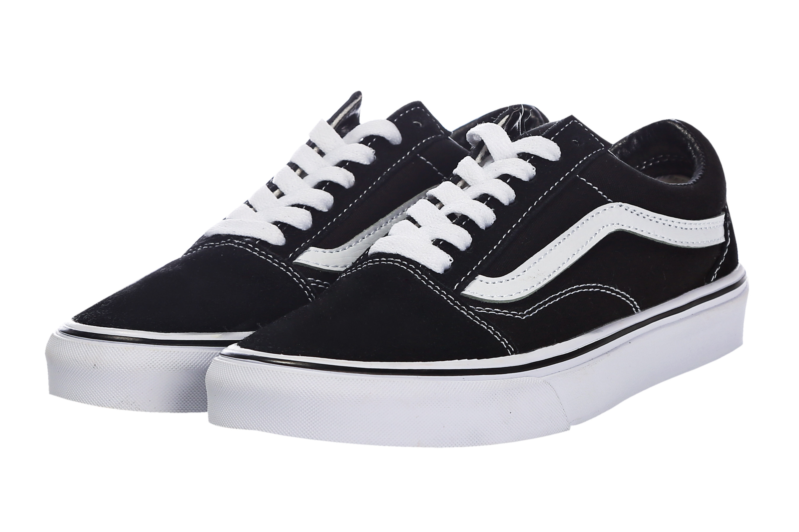 正品vansseo万斯路经典黑白百搭春秋透气男女高低帆布鞋