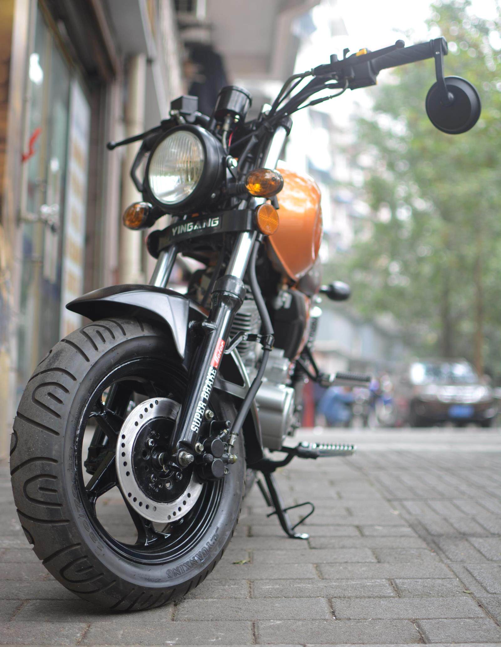 摩托重庆实体门店定制改装银钢迷你yg15022摩托车其他摩托车用品