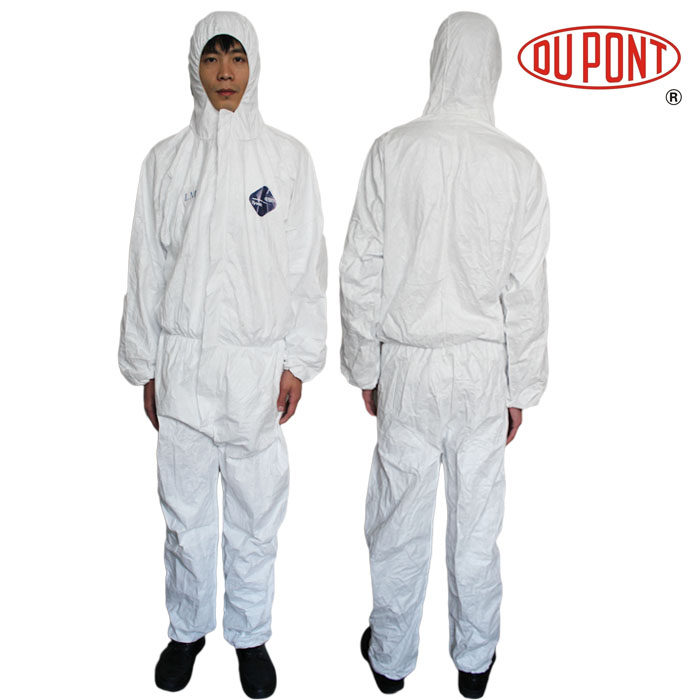 杜邦400防护服tyvek特卫强带帽连体防尘静电喷漆专用1422a隔离服
