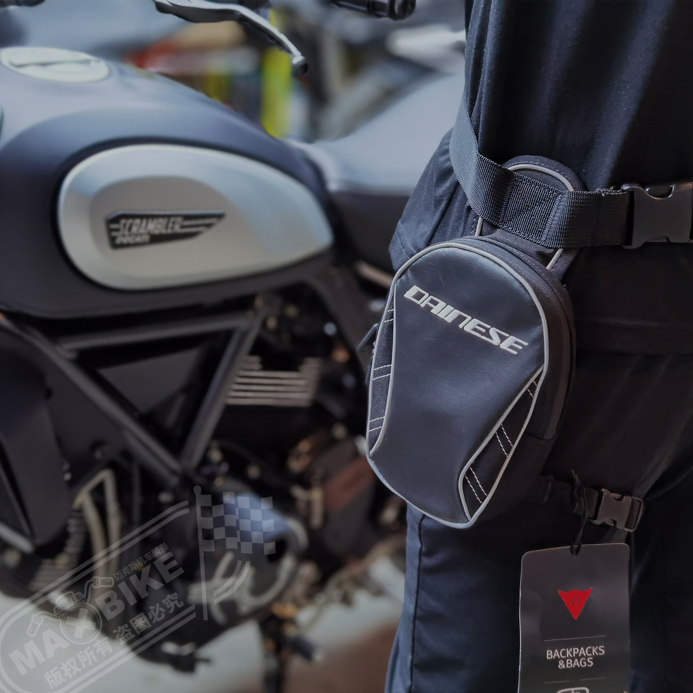 dainese丹尼斯骑行腿包摩托车腰包防水反光户外机车骑士包