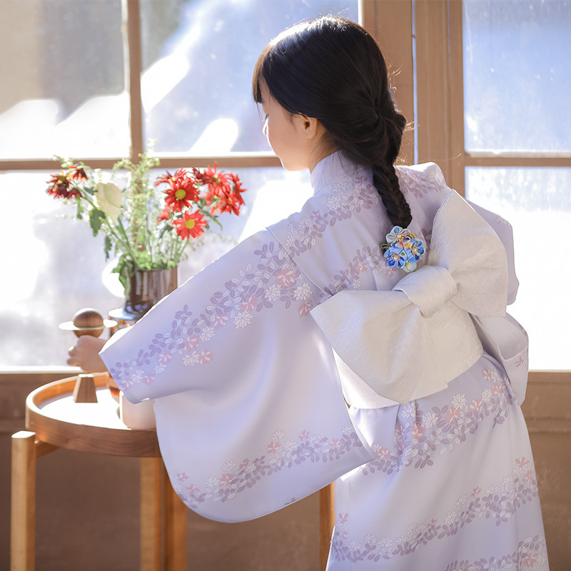 桔子点点日本儿童和服日式浴衣女童连衣裙演出服儿童演出服