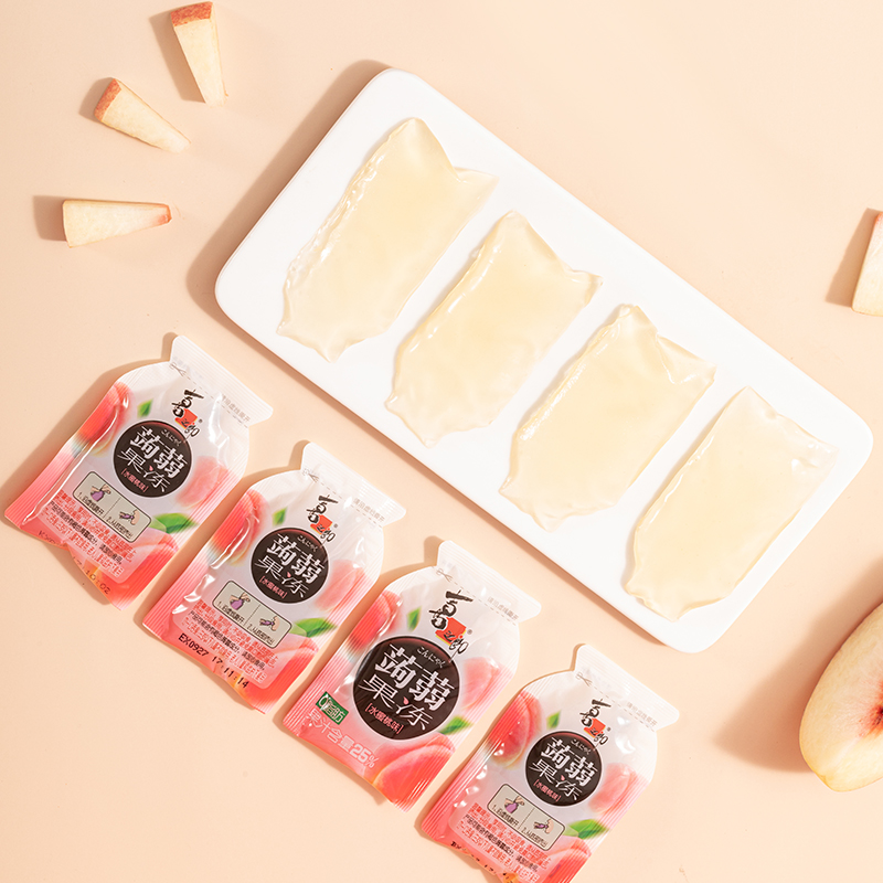 喜之郎蒟蒻挤食水蜜桃味120g果冻 5.6元