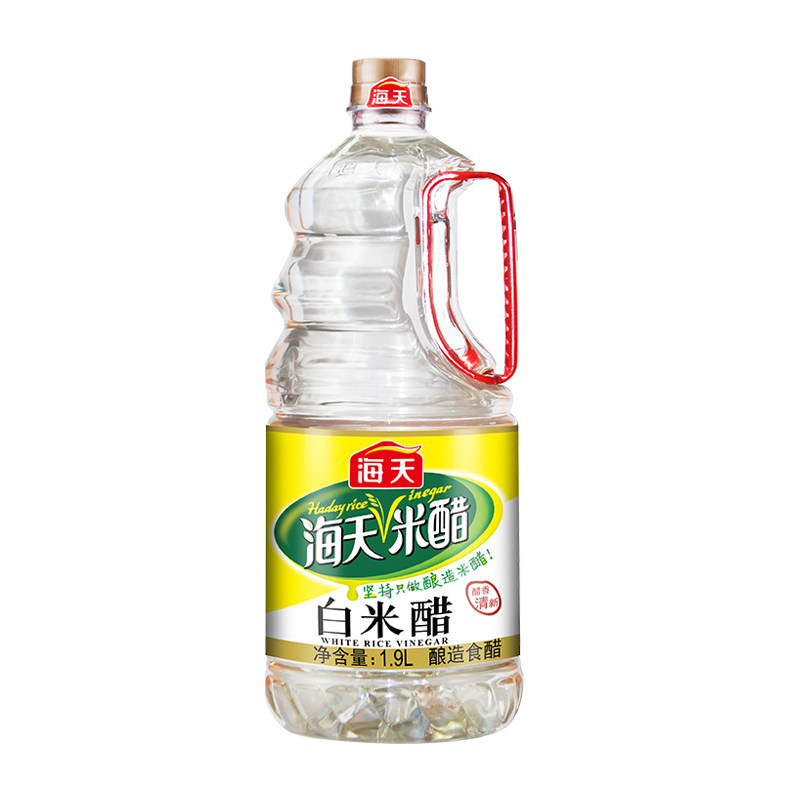 海天白米醋1.9l大瓶桶装酿造食醋炒菜凉拌调料调味料