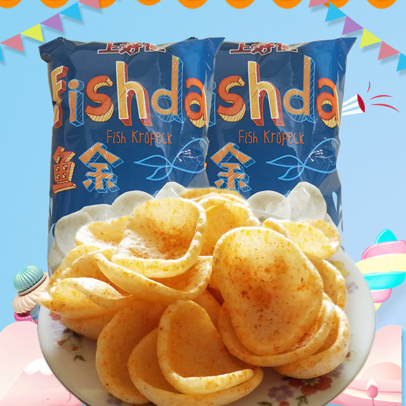 上好佳鱼余70g麻辣原味膨化休闲食品办公室零食小吃膨化食品