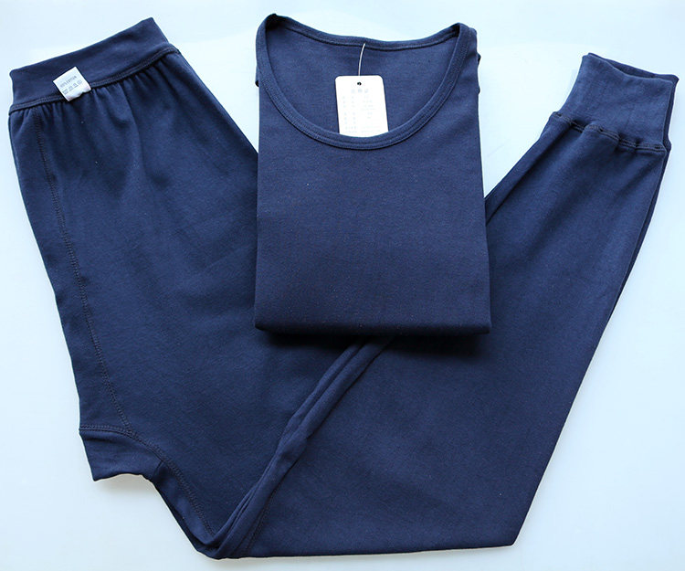 纯棉秋衣秋裤套装中老年全棉老人线衣线裤爸爸保暖套装