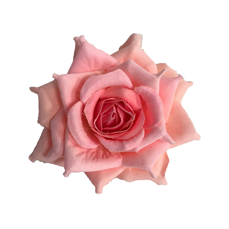 晴天街-我的返利网 居家 绒布玫瑰花仿真花头假花大