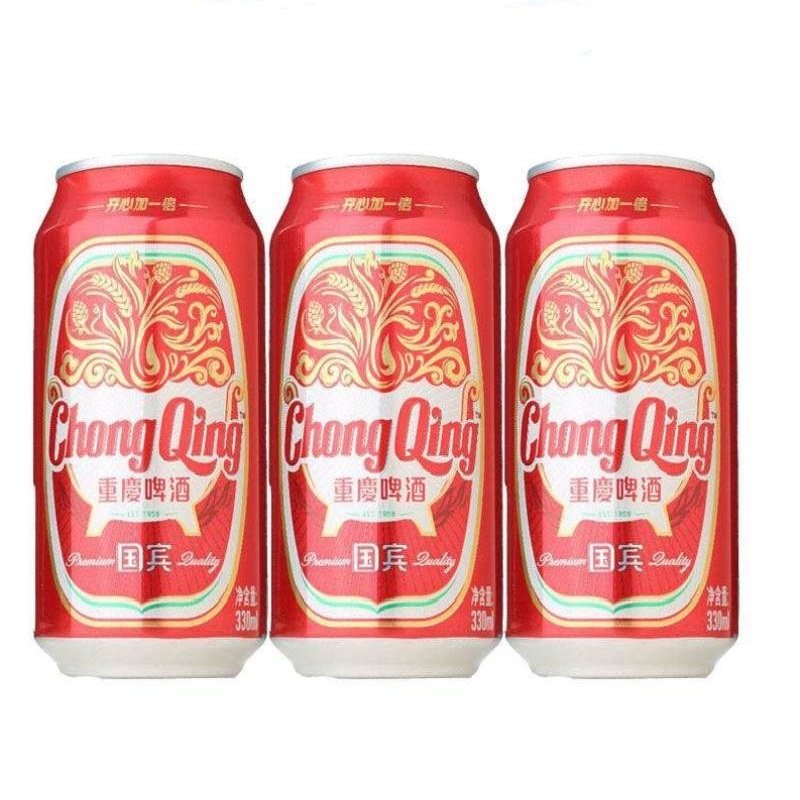 啤酒国宾重庆330ml12罐整箱麦香浓郁火锅聚会啤酒