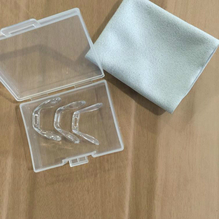 鼻托tr90插入式卡口卡扣长方型单孔连体卡式插头眼镜鼻托