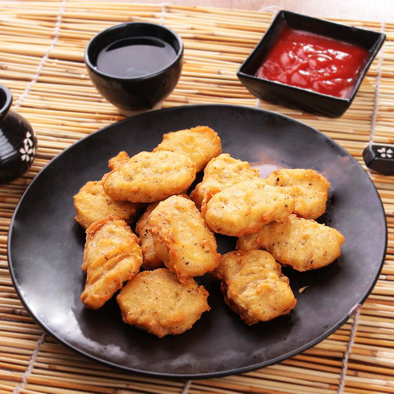 嘉吉膳食鸡块1kg约50个速冻裹粉中西式快餐厅商用尚选家庭装鸡块