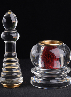 天然水晶熔炼石摆件纯手工制作