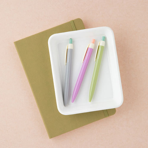 livework韩国小清新圆珠笔按压学生文具油性按动圆珠笔