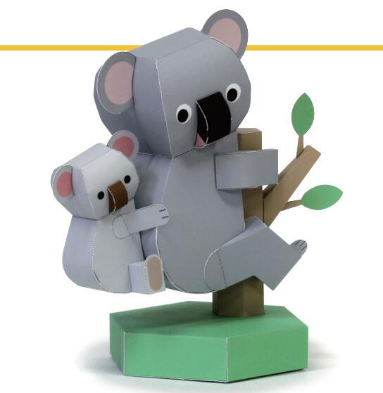 立体模型制作diy手工卡通亲子动物长颈鹿狮子熊猫其他类型纸模