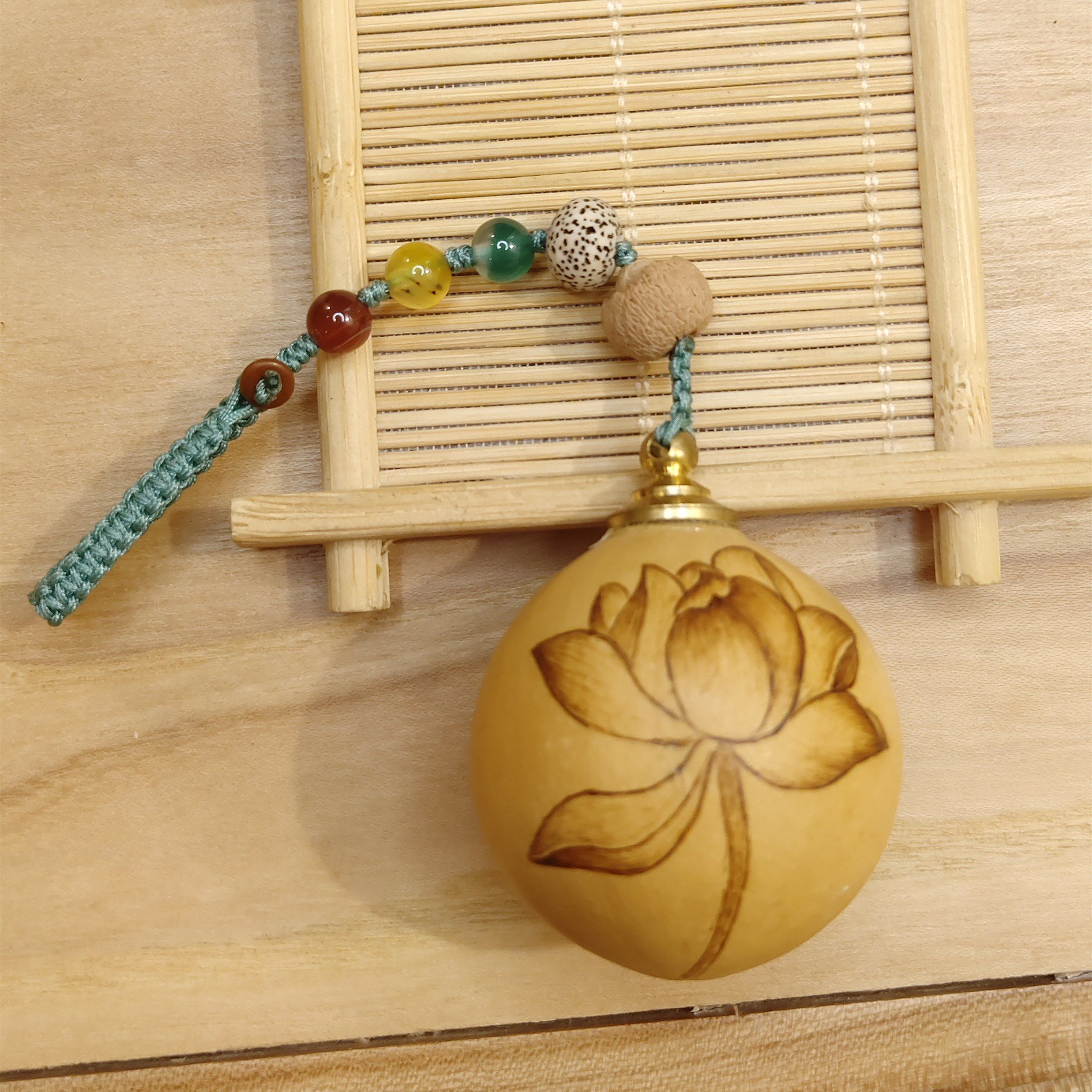 葫芦天然香囊药丸情侣创意礼品随身携带烙画手工艺品葫芦