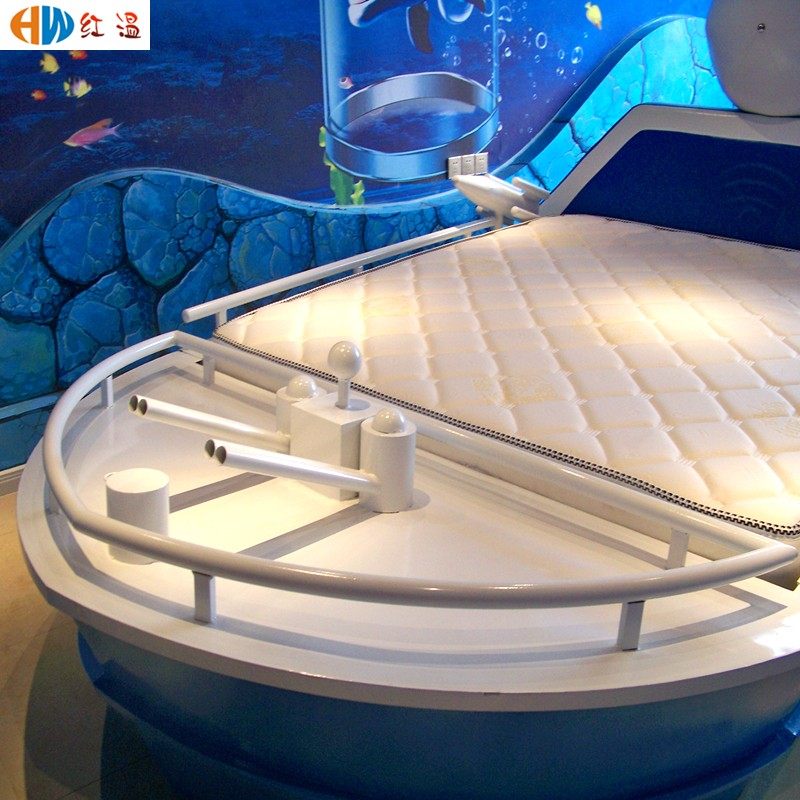 特色床民宿家具精品轻奢酒店水床情侣宾馆电动情趣海洋主题船型床