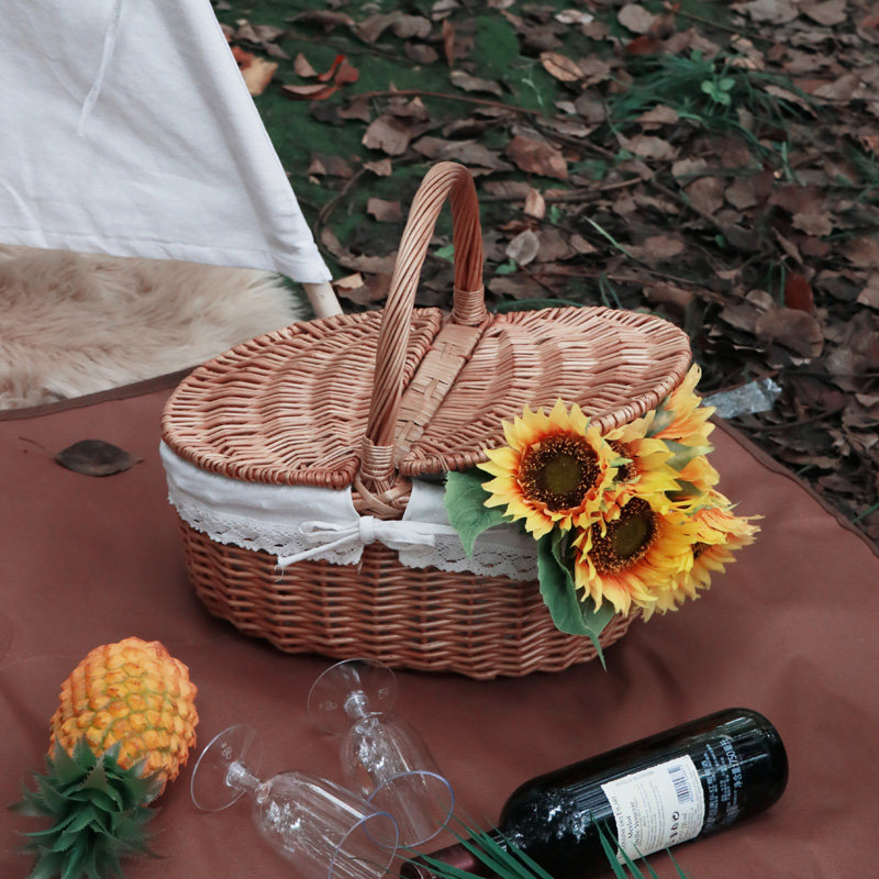 向日葵仿真花束高档手工假花摆件手捧野餐拍照仿真花