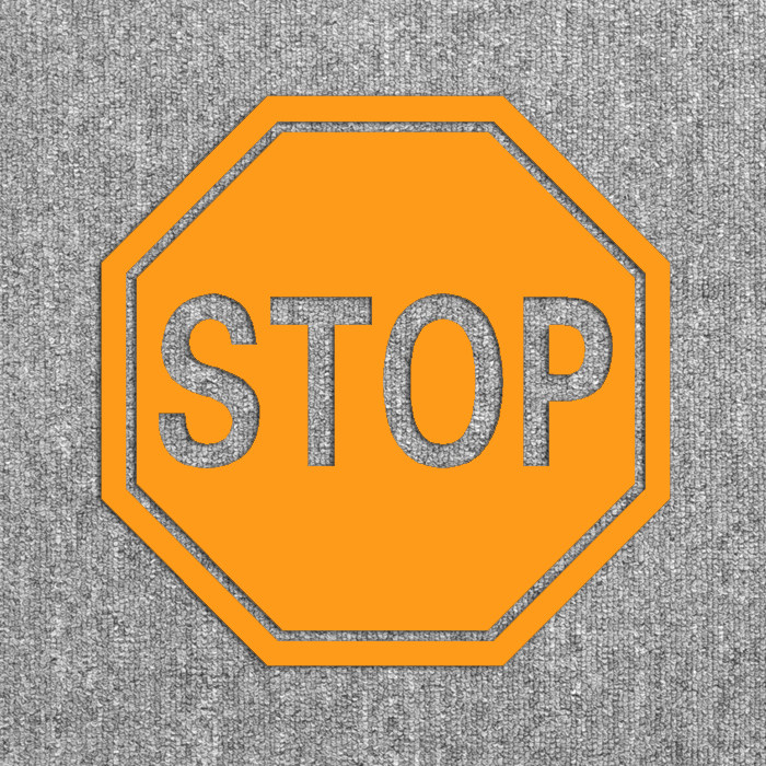 stop停止警示标志汽车改装装饰反光防水车身贴花汽车装饰贴