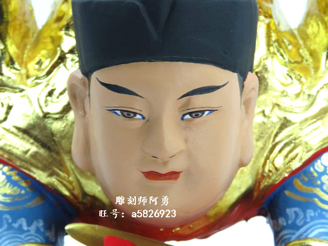 定制找阿精雕做工翻坛张五郎樟木神像三代木雕木雕