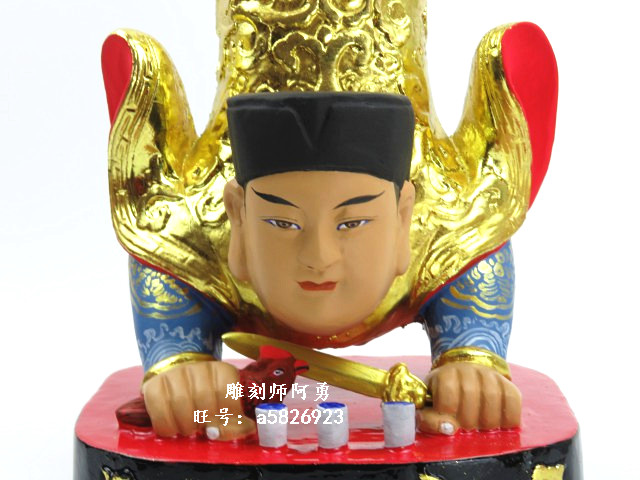 定制找阿精雕做工翻坛张五郎樟木神像三代木雕木雕