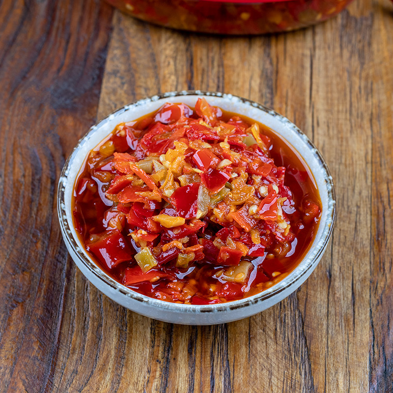 湖南特产玖玖家味焰红一一号12kg红辣椒辣椒酱蒸鱼辣椒酱