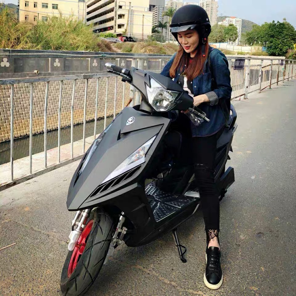 鬼火电摩战速电动车改装96v120v144v男女双人踏板车三