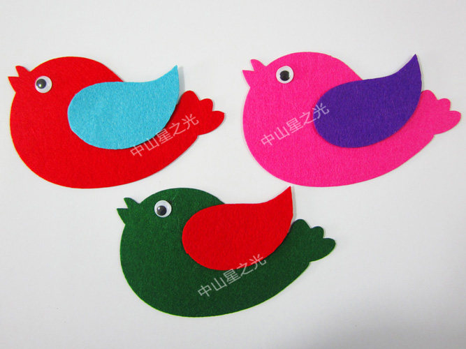 教室小鸟形状幼儿园走廊装饰小学布置无纺布空中空中吊饰