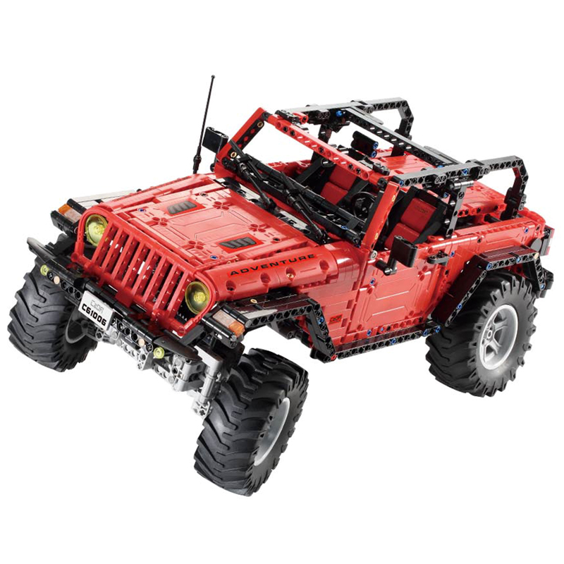 兼容乐高类型moc越野车双鹰jeep高难度成年拼装积木塑料积木