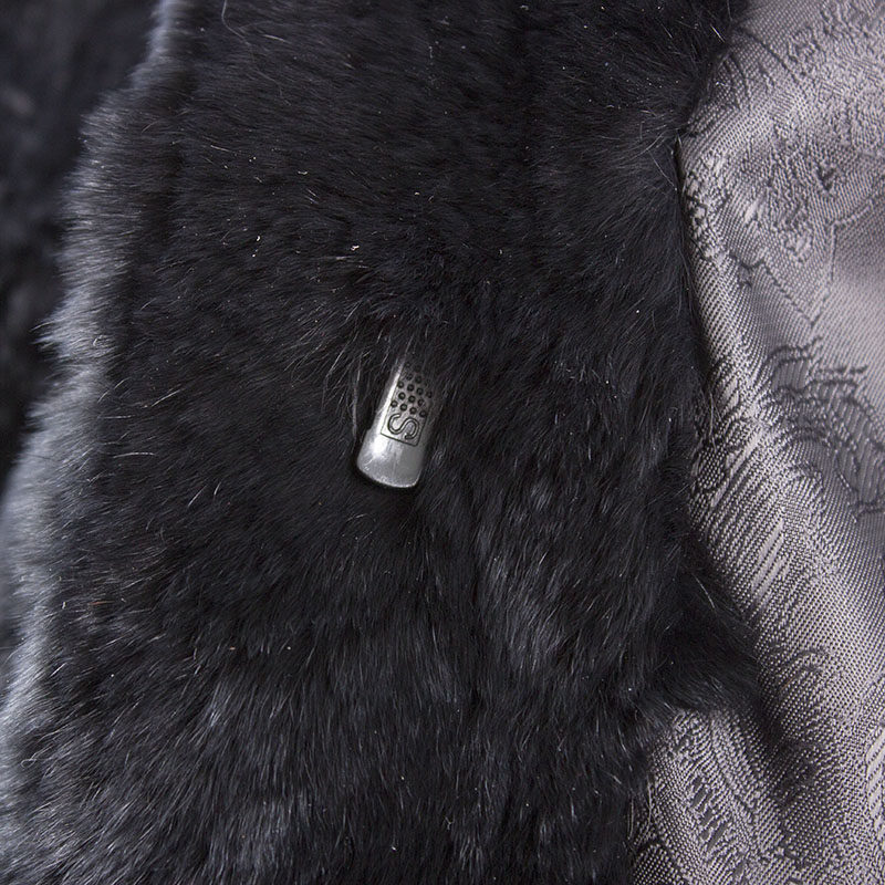 女士少皮掉浮毛软件板柔厚皮獭免毛厚皮外套短款皮草