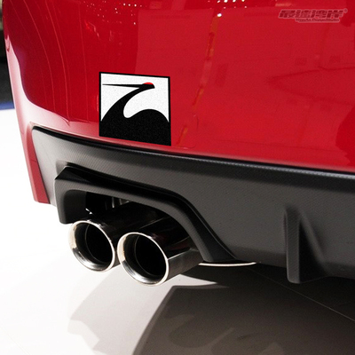 gk5改装jdm日系车迷 车尾贴纸纸fk8 spoon仙鹤标 primo日规改装贴