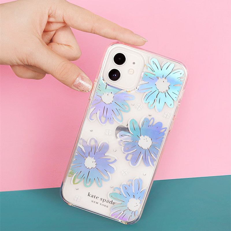 katespade适用iphone13手机机壳渐变变细苹果12promax手机保护套