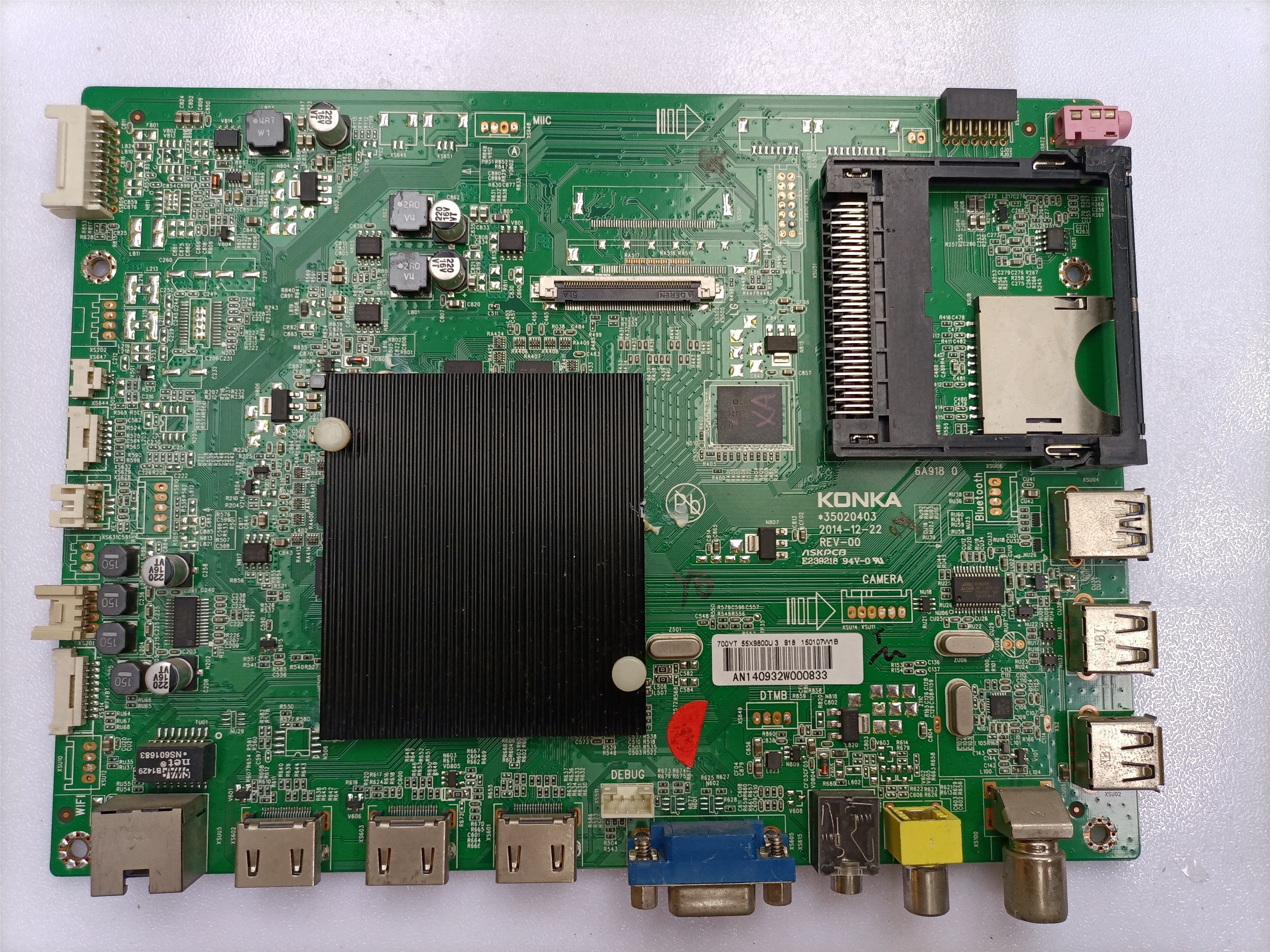 原装康佳led42x9800uled55x9800uled50x9800u主板35020403配屏pcb电路