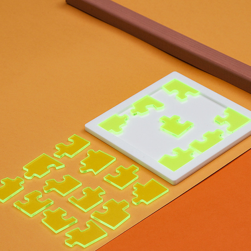 jigsaw puzzle 19块透明烧脑益智十级塑料世界难拼图14岁以上玩具