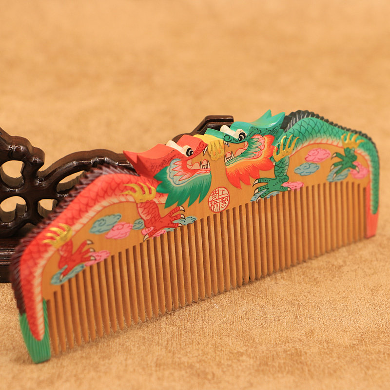 常州特产礼盒梳篦木梳梳子小叶黄杨送客客户梳子