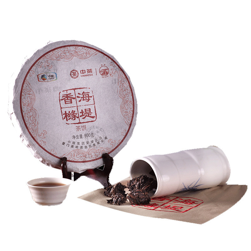 中粮中茶厦门海堤永春佛手香橼茶饼自然晾晒收藏茶600g饼