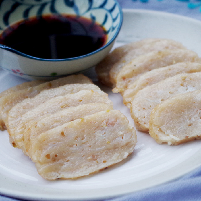 温州鱼饼鱼糕海鲜鮸鱼特色特产小吃吃鱼豆腐鱼糕