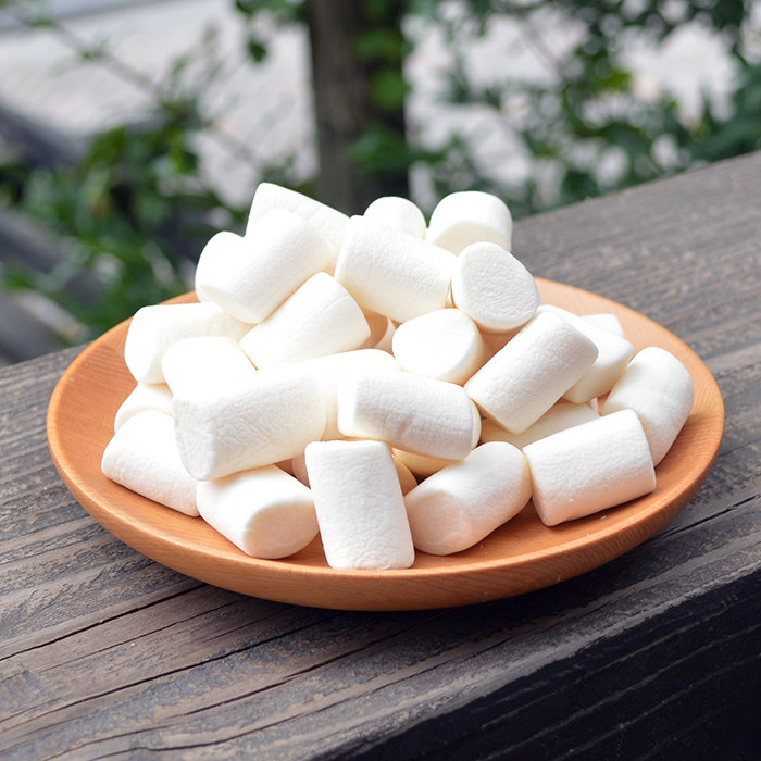 雅谷白色棉花糖500g送奶粉 柱形烘焙烧烤绵花糖雪花酥牛轧糖原料